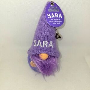 Lucky Gnomes "Sara" Purple  Gnome Keychain